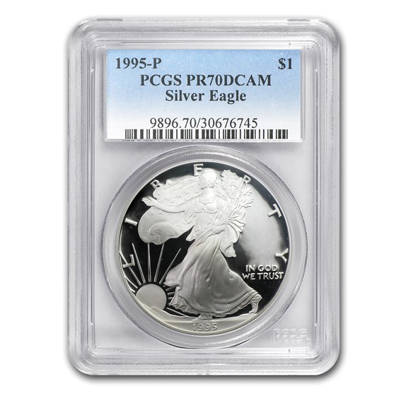 1995-P Proof Silver American Eagle PR-70 PCGS 1995-P Proof Silver American Eagle PR-70 PCGS